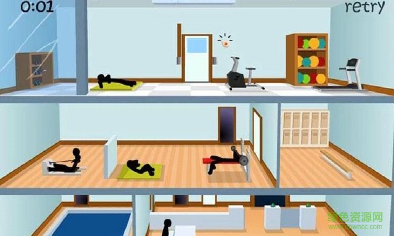 火柴人死亡健身(Stickman Clickdeath GYM) v1.0.1 安卓版 0