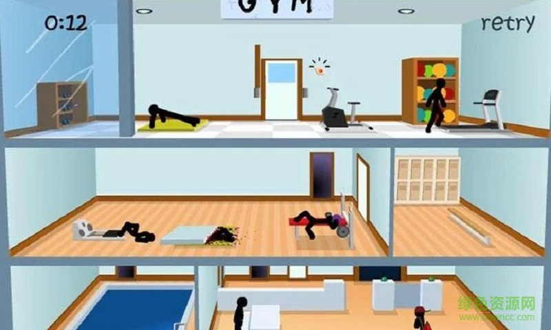 火柴人死亡健身(Stickman Clickdeath GYM) v1.0.1 安卓版 1