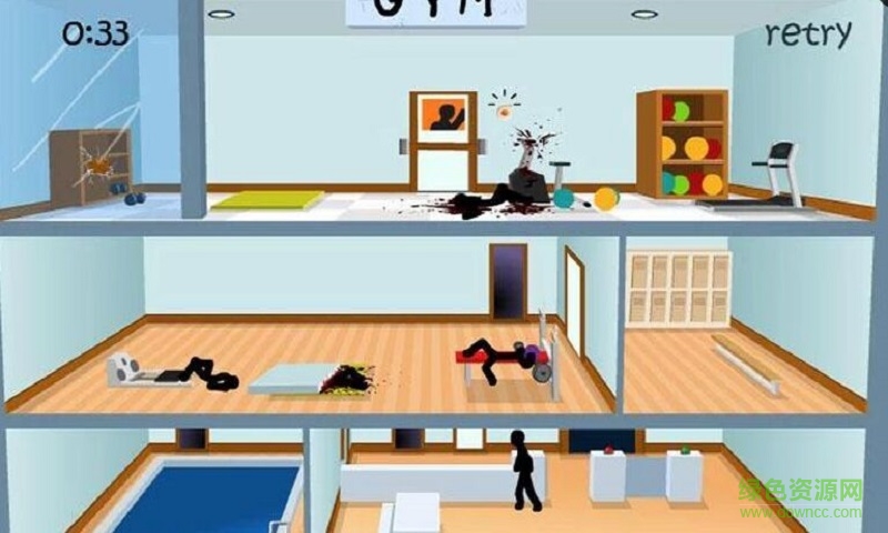 火柴人死亡健身(Stickman Clickdeath GYM) v1.0.1 安卓版 2