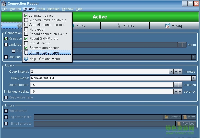 Connection Keeper(電腦自動重新?lián)芴? v15.0 綠色免費版 0