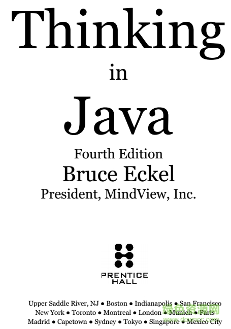 thinking in java第5版最新版 Thinking In Java pdf