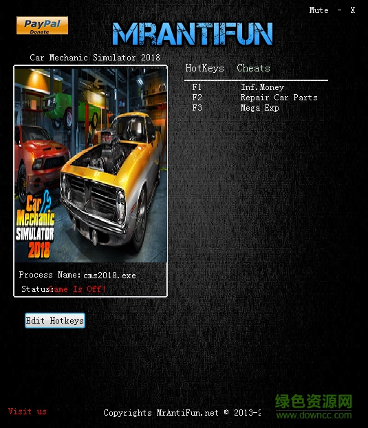 汽車修理工模擬2018三項修改器 v1.0.6 免費版 0