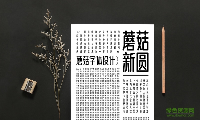 蘑菇新圆体字体 0