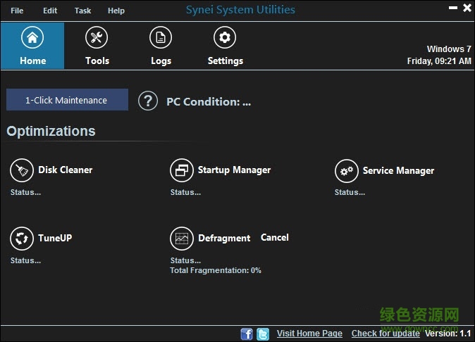Synei System Utilities(輕量級(jí)系統(tǒng)優(yōu)化) v3.00 綠色版 0