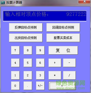 股票計(jì)算器 v1.5 綠色版 0