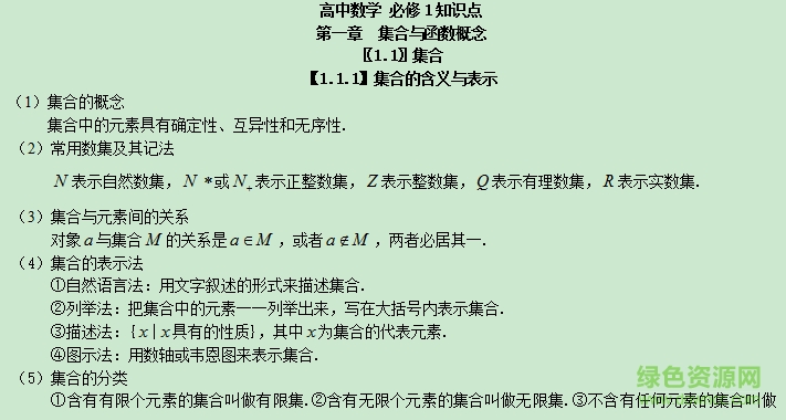 高中數(shù)學(xué)知識點(diǎn)總結(jié)大全