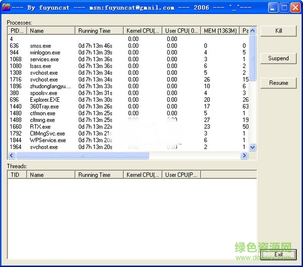 Ultra CPU Monitor v2.1 綠色版 0