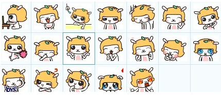 橘子妹qq表情包  0