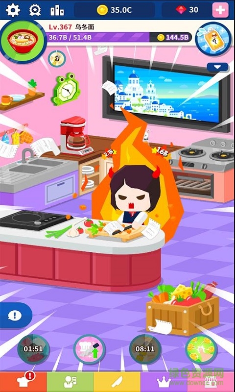 加速吧廚師無限金幣鉆石版(Tap Chef) v1.0.5 安卓版 2