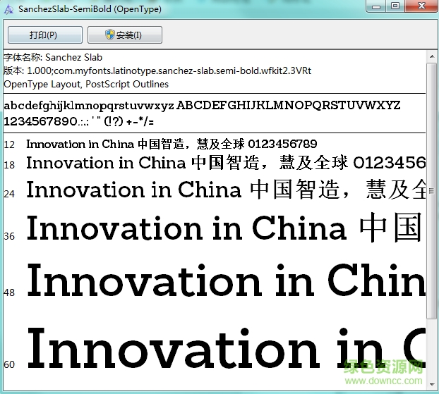 sanchez-regular字體  0