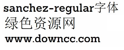 sanchez字體