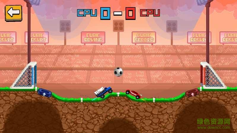 雙人像素汽車(chē)足球