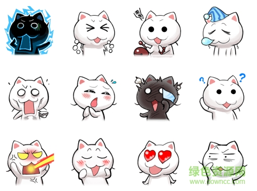  貓咪表情包帶字