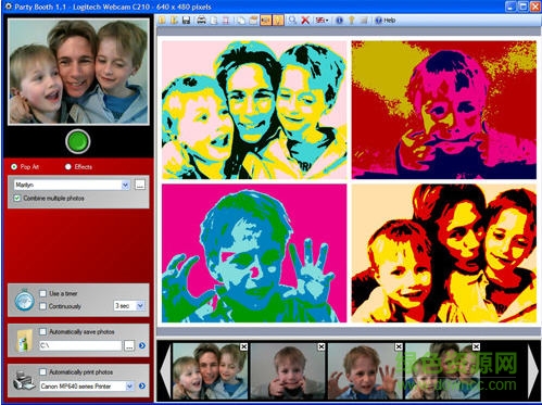 Pop Art Booth(照片處理工具) v1.2 綠色版 0