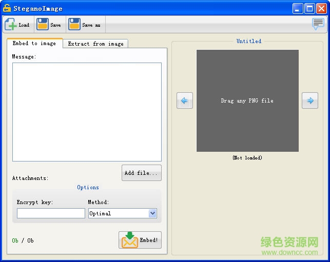 SteganoImage(圖像加密軟件) v1.1 綠色版 0