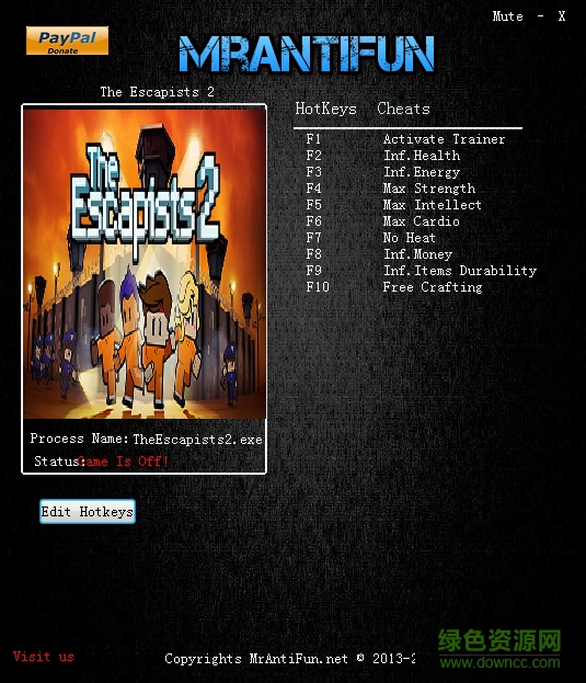 逃脫者2九項修改器 v1.0 通用版 0