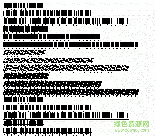 C39HrP36DlTt 條碼形字體 0