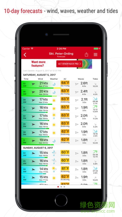 Windfinder沖浪氣象軟件 v3.33.2 安卓版 1