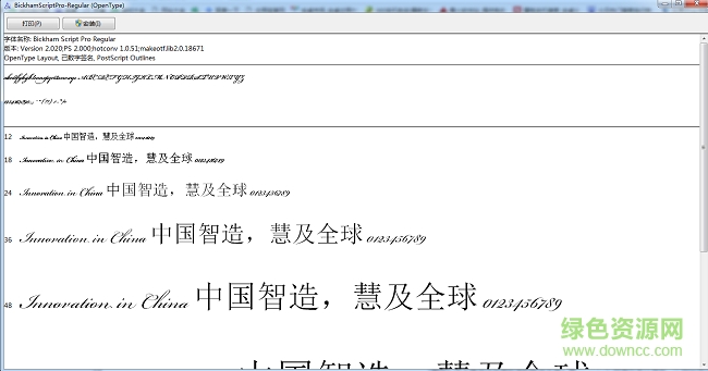 bickhamscriptpro regular字體  0