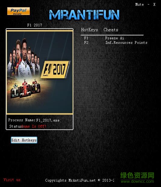 F1 2017兩項(xiàng)修改器 v1.0 通用版 0