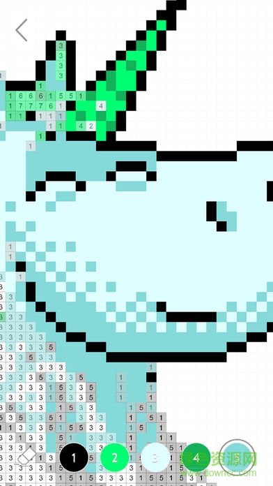 數(shù)字填色畫畫游戲