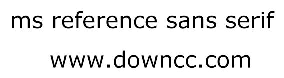 msreference字體