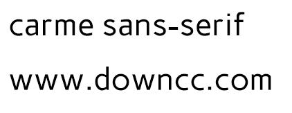 carme sans-serif字體