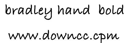 bradleyhanditcttbold字體