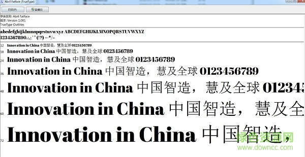 abrilfatface regular字體  0