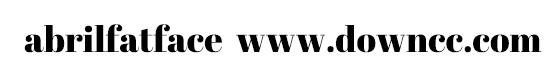 abrilfatface regular字體