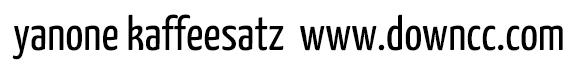 yanone kaffeesatz-細體