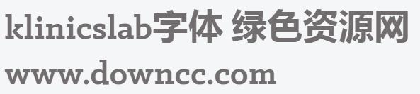 klinicslab bold字體