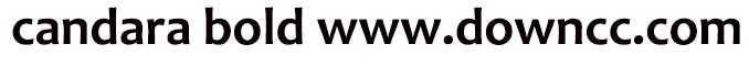 candara bold字体