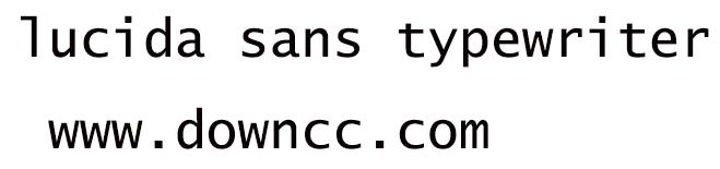 lucida sans typewriter