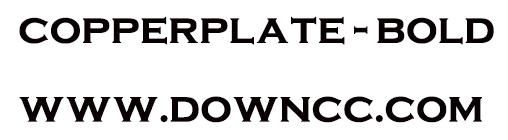 copperplate-bold粗體字體