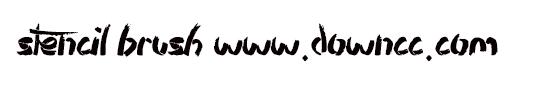 stencil brush字體