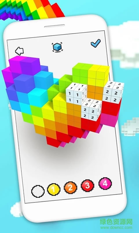 3D像素?cái)?shù)字填色Voxel v2.0.1 安卓中文版 0