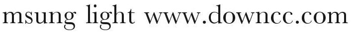 msung light字體
