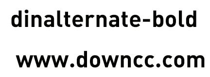dinalternate-bold字體