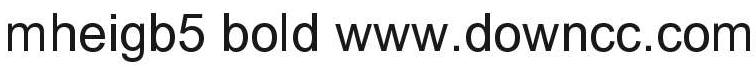 mheigb5 bold