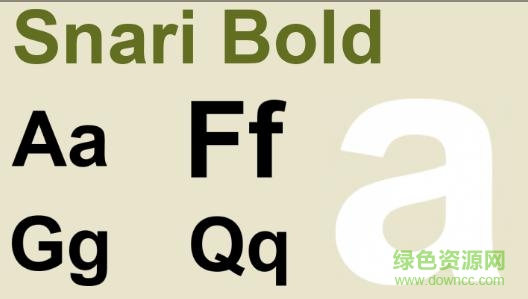 snari字體  0