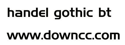 handel gothic字體