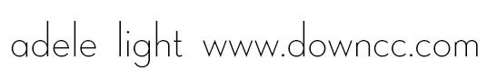 adele light字體