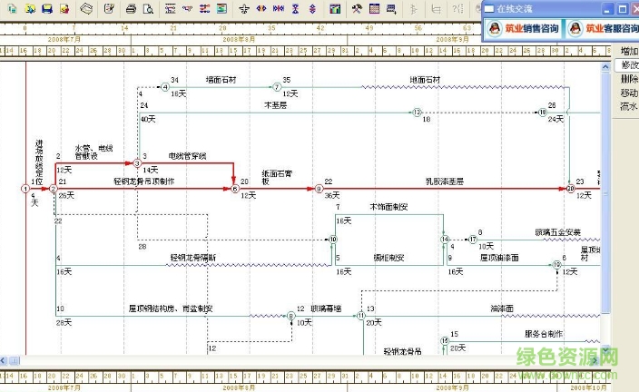 筑業(yè)施工項(xiàng)目網(wǎng)絡(luò)計(jì)劃軟免費(fèi)版 2018最新版 0
