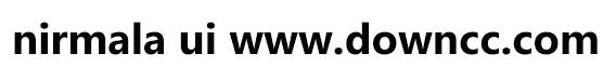 nirmalaui bold字體
