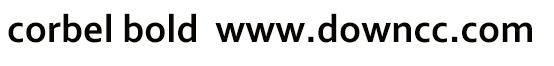 corbel-bold粗體