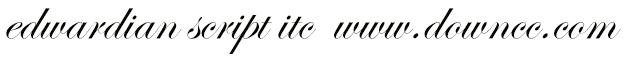 edwardian script itc字體