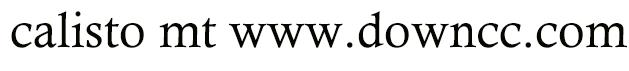 calistomt-italic字體