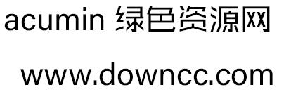 acumin字體