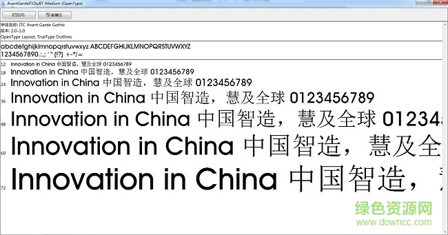 itc avant garde gothic book/demi/medium/std 四款合集 0